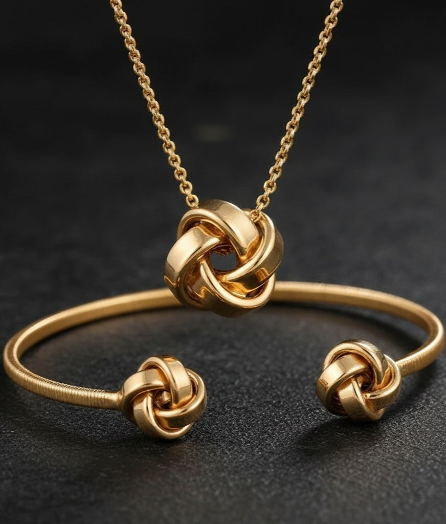 JEWELINE Eternity - Rose Gold 925 Silver Set