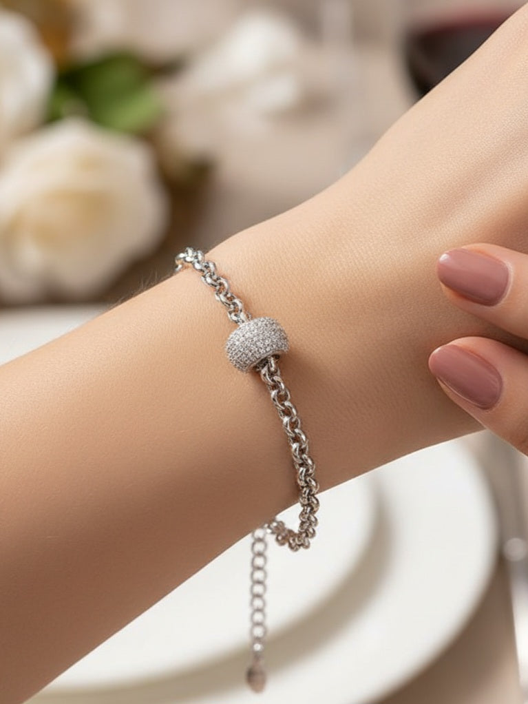 JEWELINE Stellar Bead - 925 Silver Bracelet