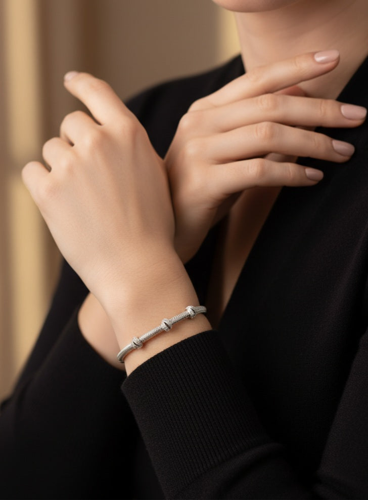 JEWELINE Ocean Ripple - Italian Silver 925 Bracelet