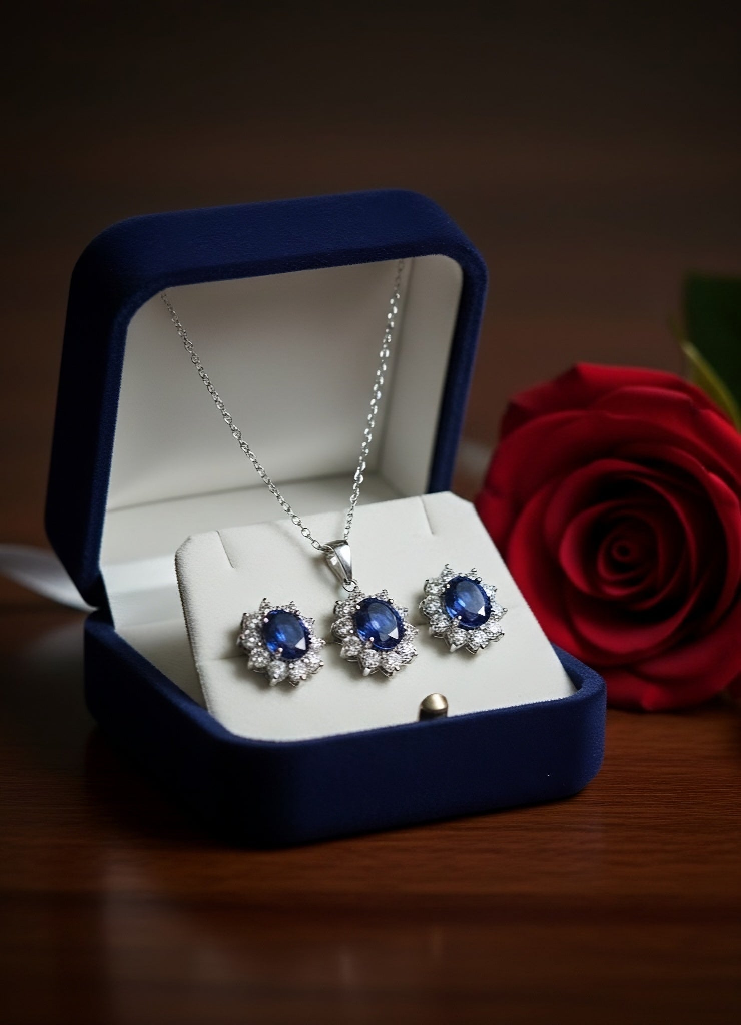 JEWELINE Celestial Azure - 925 Silver Set